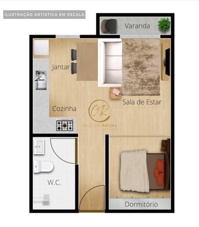 Apartamento, 1 quarto - Foto 5