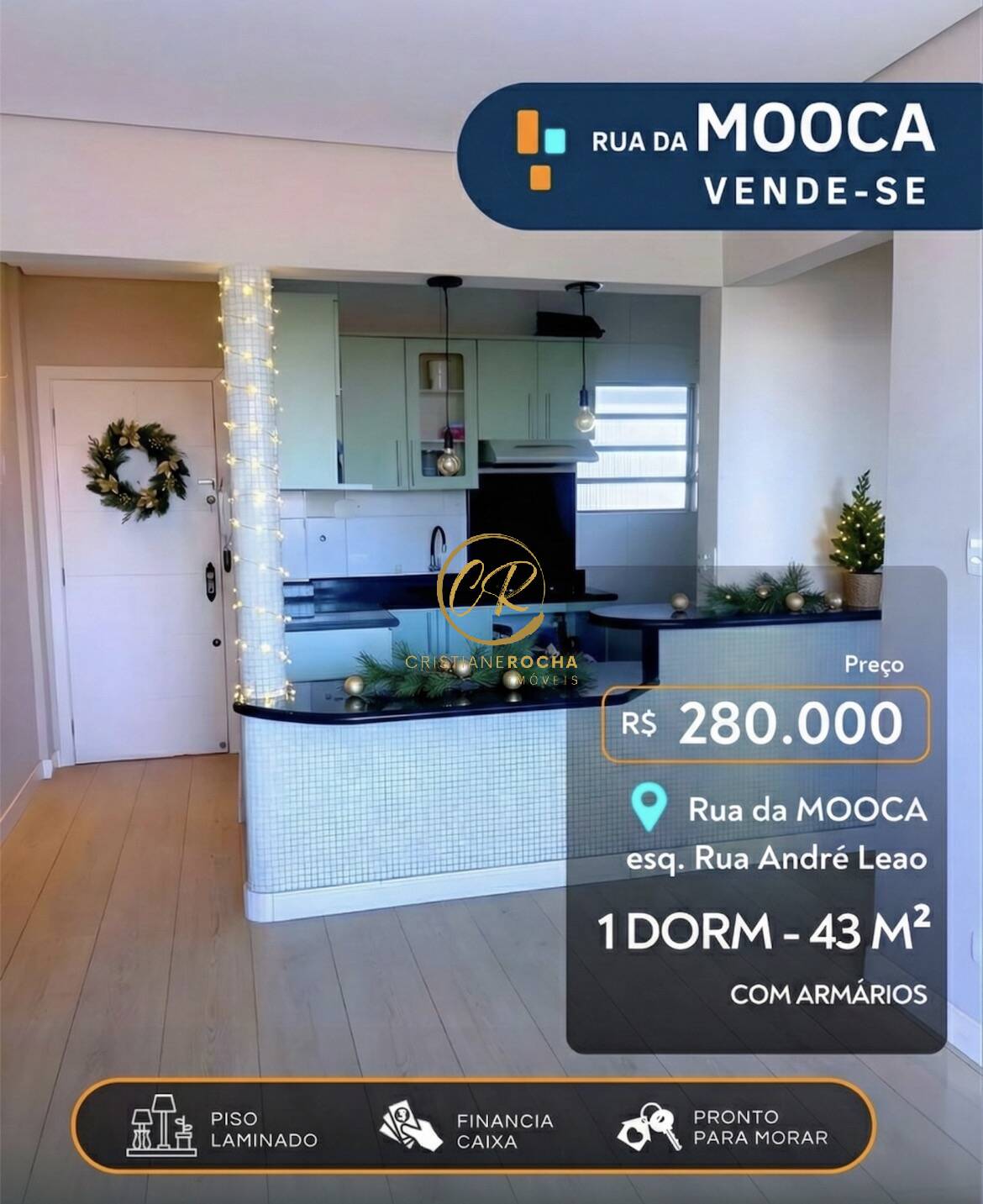 Apartamento, 1 quarto, 43 m² - Foto 1